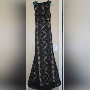 Alice + Olivia Lace Black Gown